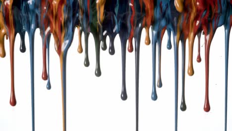 a captivating display of colorful paint drips: exploring the beauty of dripping paint in artistic expression and abstract visual artistry