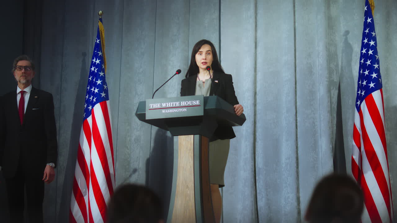 백악관에서 기자회견