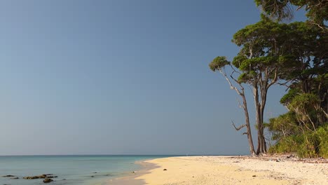 lakshmanpur beach no 1 and sunset point on neil island on andaman and nicobar islands, india