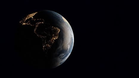 illuminated silence: the western hemisphere at night