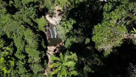 Un-Billabong-Australiano-Aislado-Y-Una-Cascada-Escondida-En-Lo-Profundo-De-Los-Densos-árboles-De-La-Selva-Tropical.