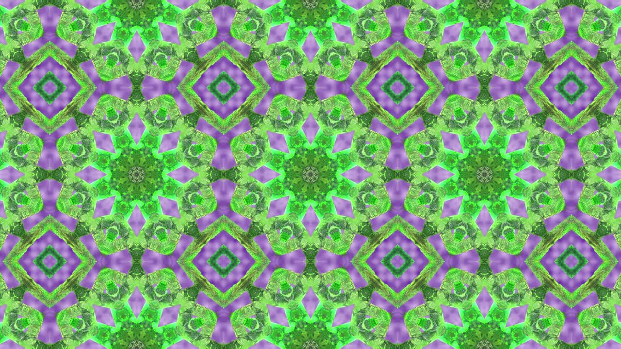 3d en bucle abstracto ornamentado fondo decorativo. hipnótico caleidoscopio de moda.