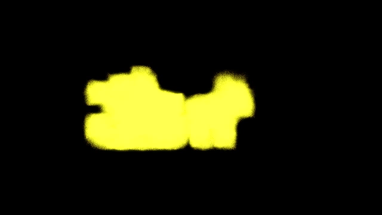 Gold Santa with dust on Black Background