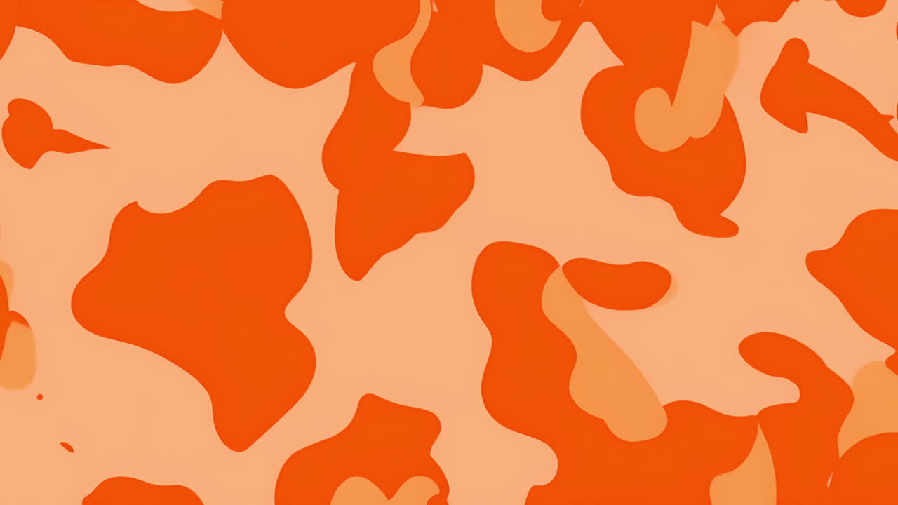 animación de patrón de camuflaje naranja y beige