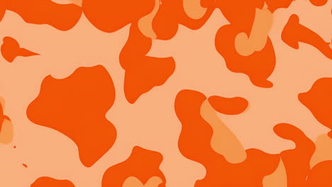 animación de patrón de camuflaje naranja y beige