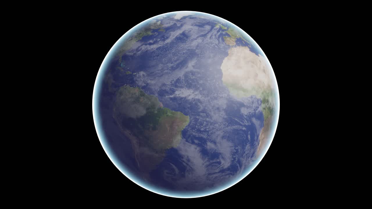 bucle sin costuras de tierra de 4k con halo