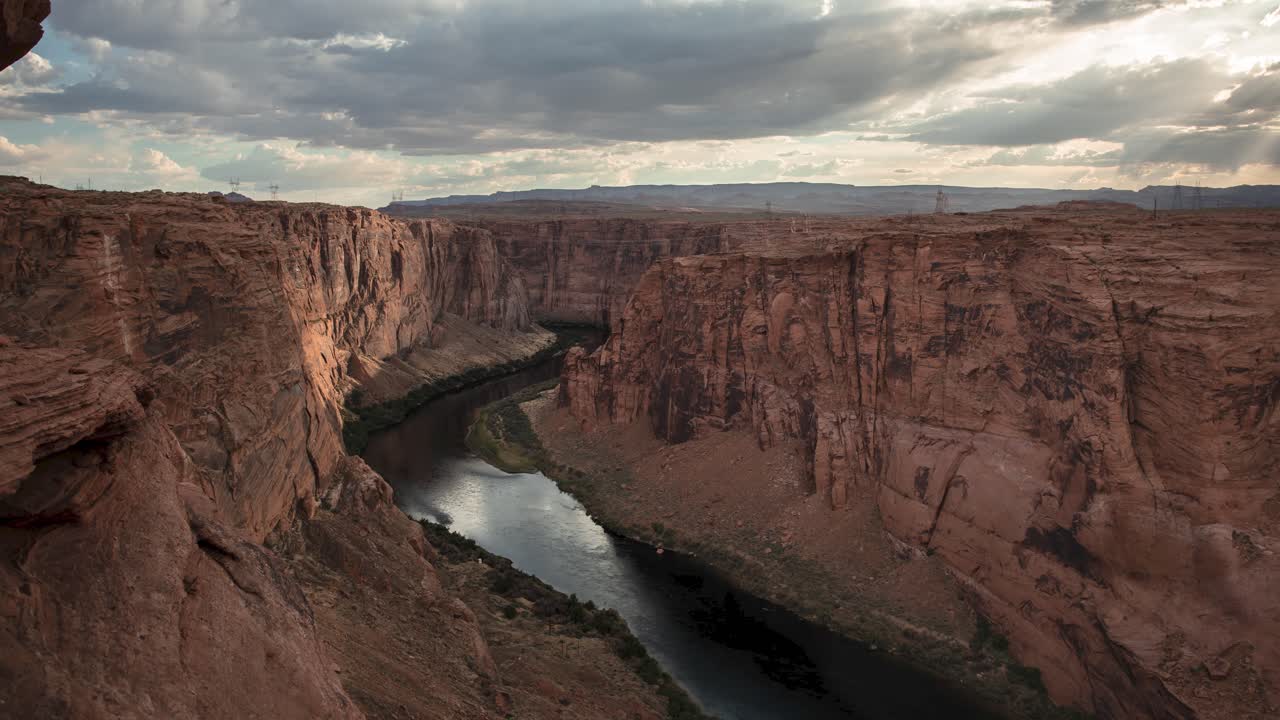 Grand Canyon Tidsforløb nær Glen Canyon på Navajo Nation, Fantastisk landskab