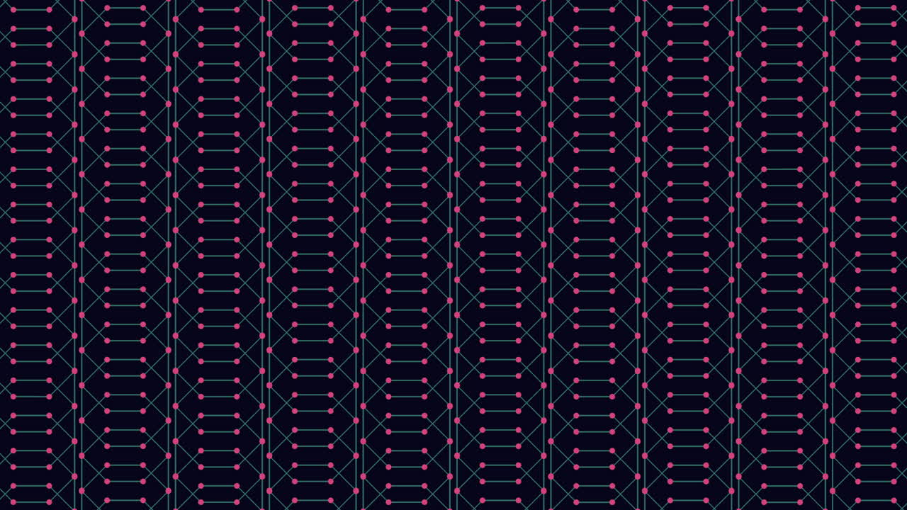 Symmetrical blue and black grid pattern with contrasting square sizes