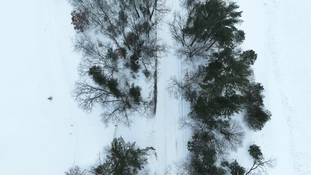 호수  도로 위의 직접적인 공중 트랙