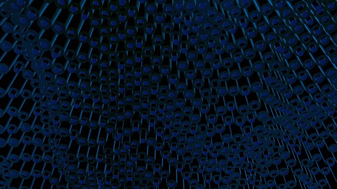 patrón geométrico abstracto de cilindros azules