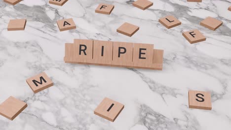 ripe word on scrabble