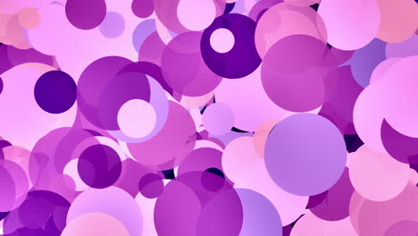 Rotating-background-of-colored-pink-and-purple-circles-that-randomly-enlarge