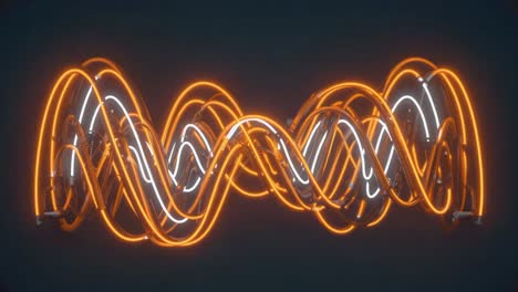 abstract neon wave