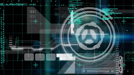 animation of data processing over scope scanning
