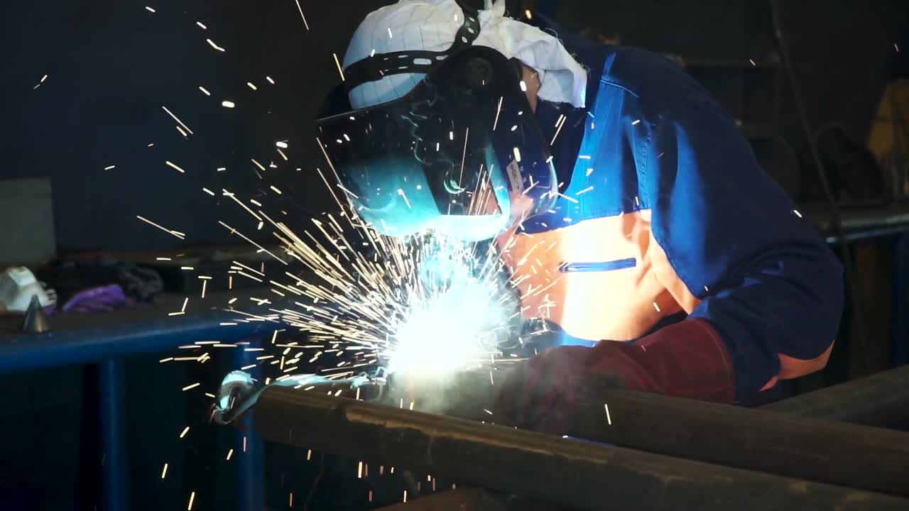 Welding Operation in a Workshop