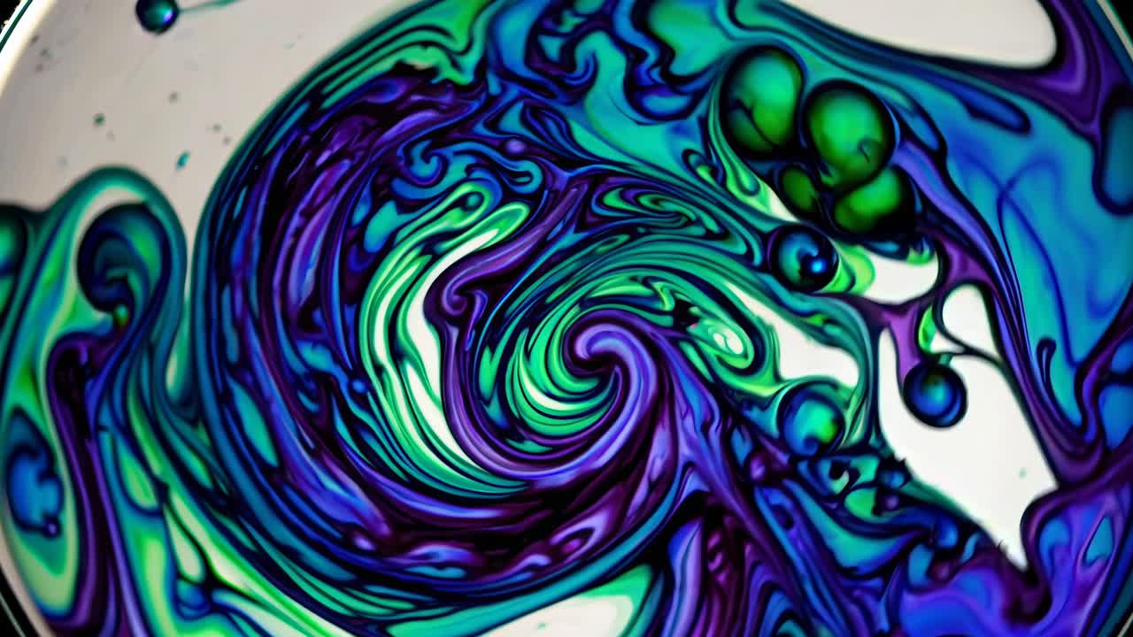 arte fluido abstracto con remolinos de color