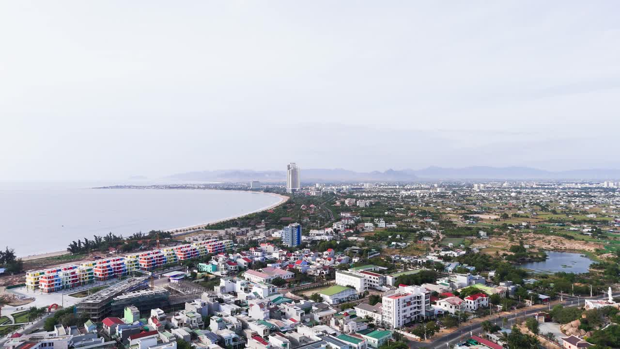 Aerial View of the City in Phan Rang–Tháp Chàm.