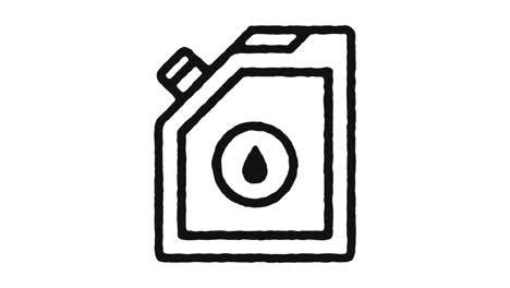 imágenes de animación de icono de jerrycan - canal alfa