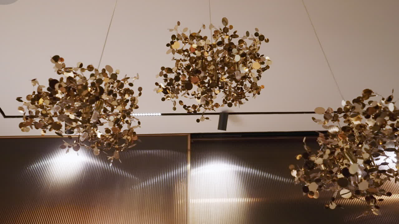 Stylish Innovative LED Chandeliers Hanging On The Ceiling