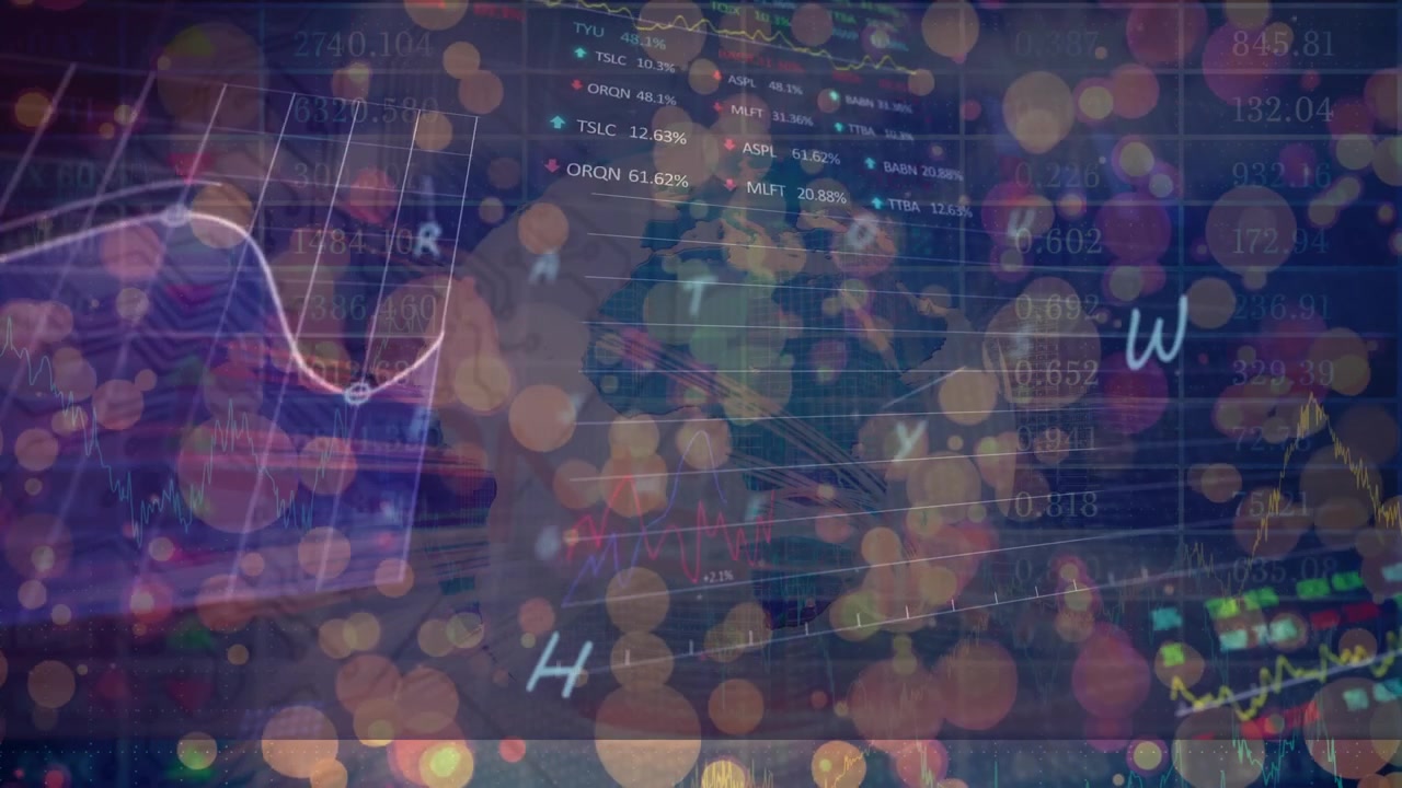 Animation of data processing over globe