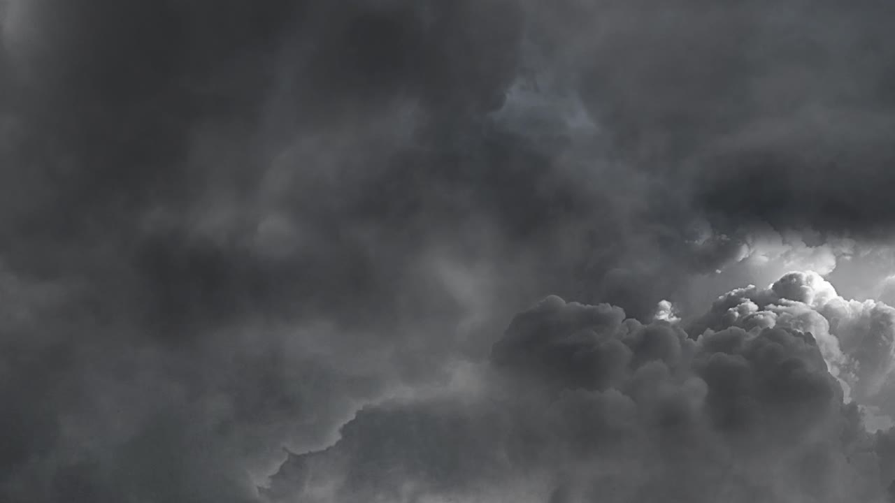 dark storm clouds and lightning bolts