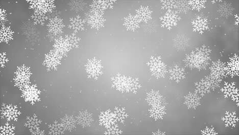 fondo de copos de nieve de invierno