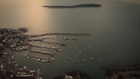 Punta-del-Este-port-from-above-at-sunset