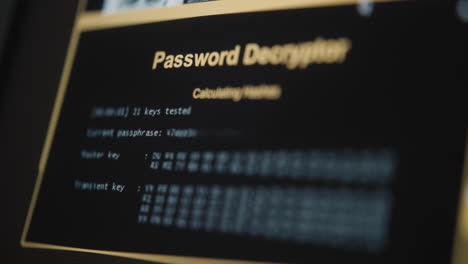 password decrypter program interface