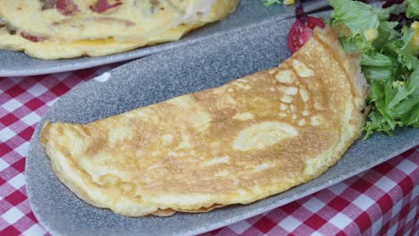 a delicious omelet on a plate