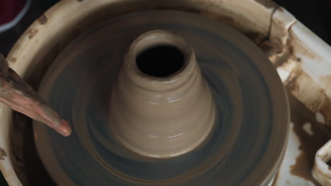 pottery wheel in action