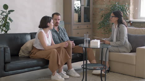 man and woman in couples therapy