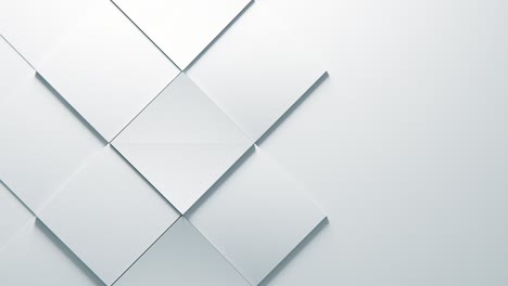 fondo blanco resumen para la presentación de negocios. patrón mínimo, renderización 3d animada. cubos. uhd 3840x2160 fondo de papel.