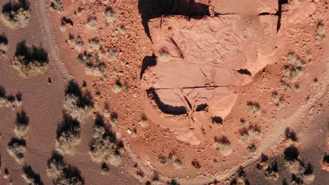 ruined building in the middle of desert