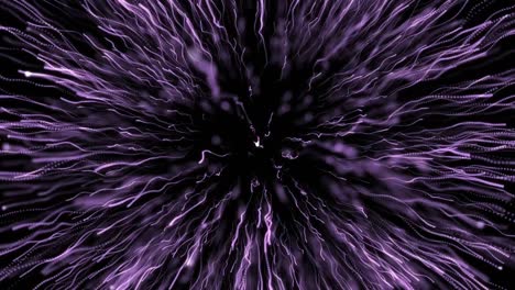 Animation-of-exploding-pink-firework-on-black-background