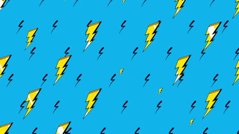 motion retro thunderbolt on abstract background 3