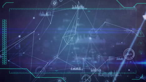 Animation-of-network-of-connections-and-data-processing