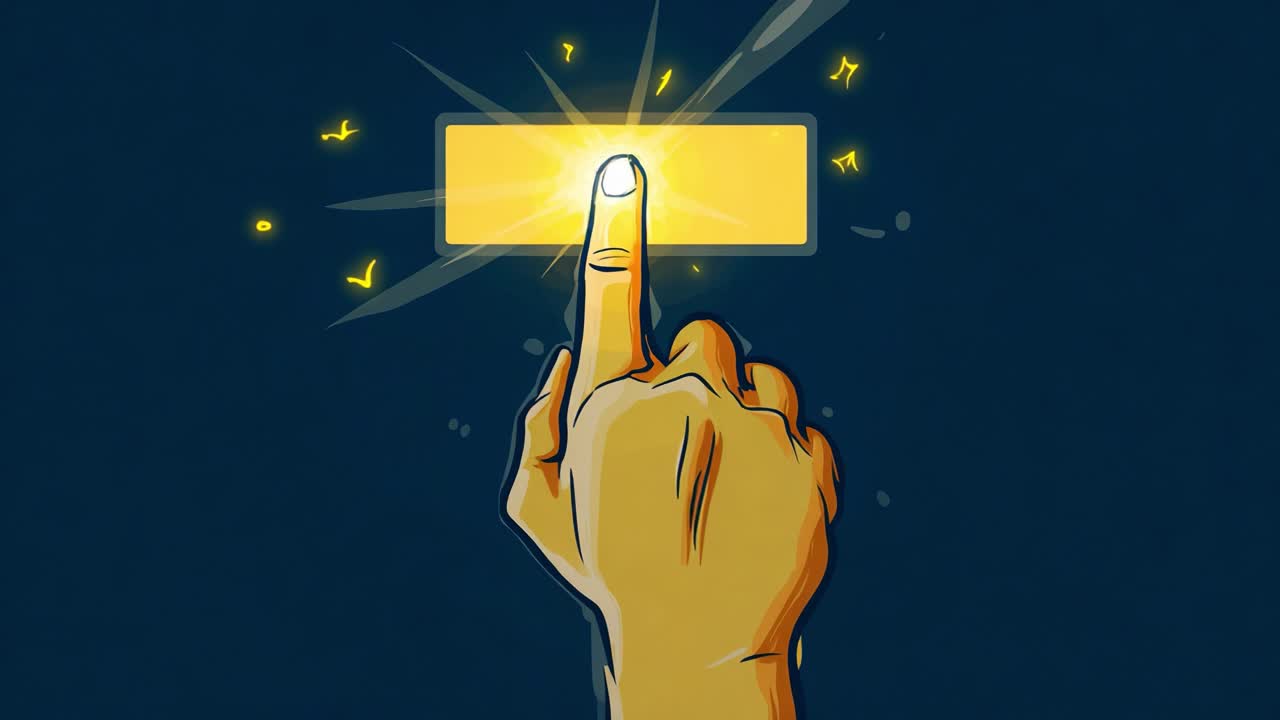 A vibrant visual journey highlighting the progression from an initial touch to a dynamic burst of energy, capturing the essence of interaction and transformation in a colorful illustration