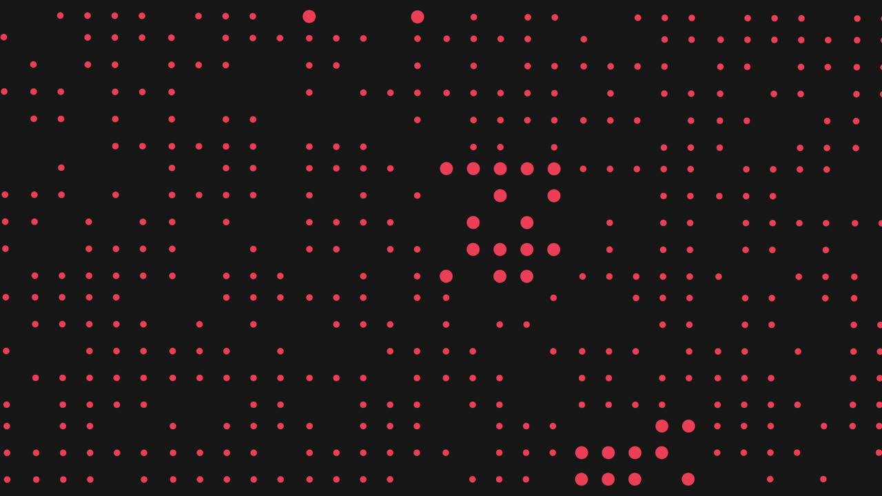 An abstract composition featuring a grid of blue dots against a dark background. The varying dot sizes create an intriguing pattern, offering a visually design sparks curiosity and contemplation