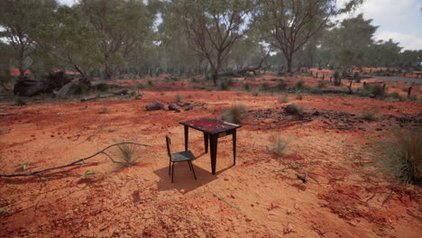 old-ruster-metal-table-in-desert