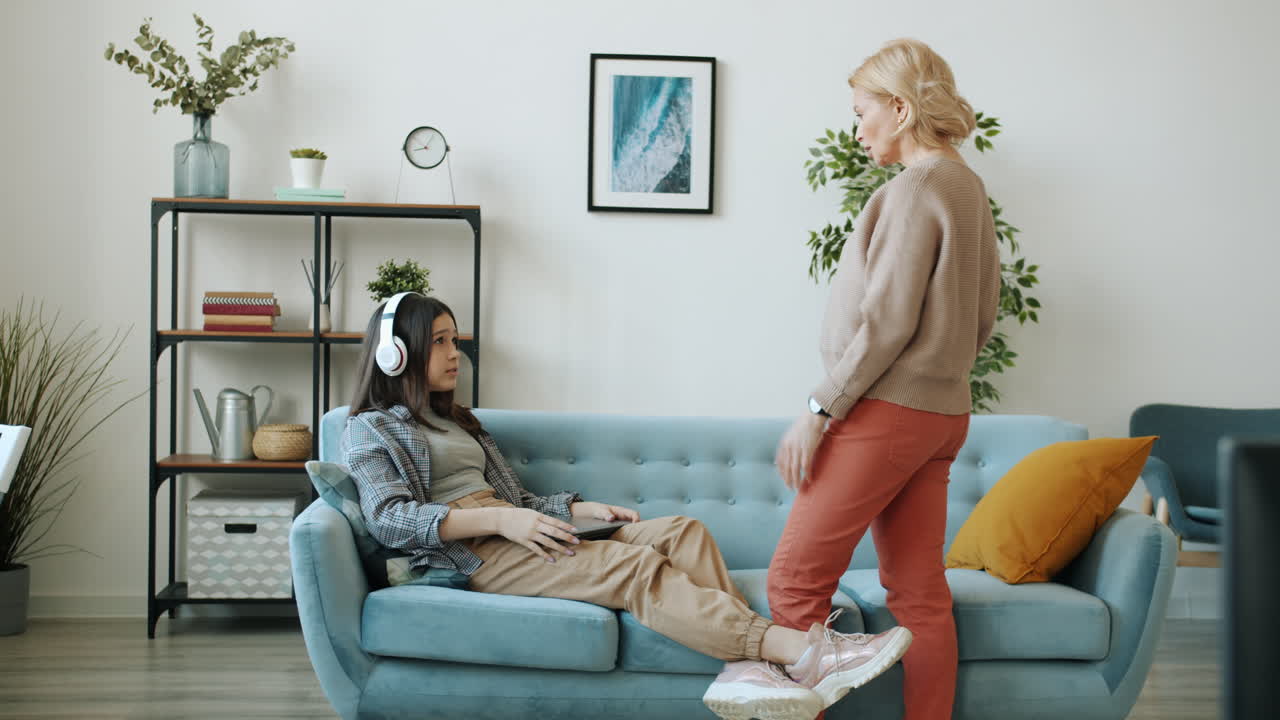 Teenage Daughter and Mother Arguing