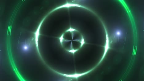 renderizado en 3d de luces fractales multicolores. efectos brillantes. fondo generado por computadora de círculos parpadeantes