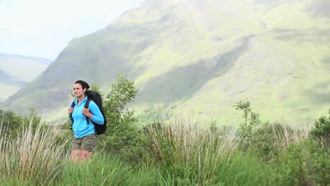 Active-woman-hiking-on-her-own