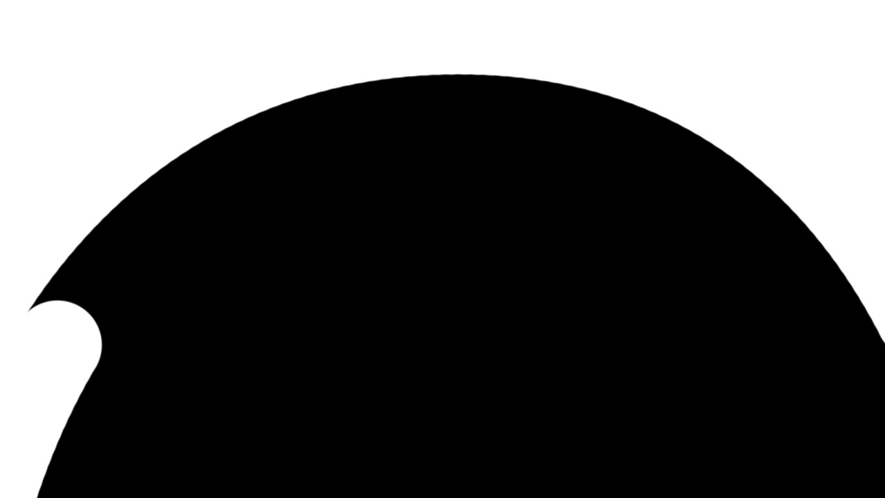 Abstract Black and White Shape Transition Animation