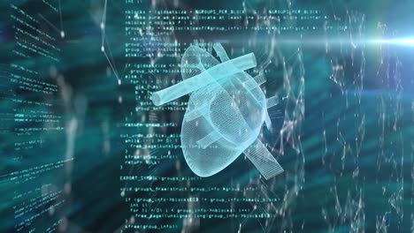 animación de conexiones, procesamiento de datos científicos y corazón humano