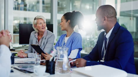 diverse healthcare professionals in a meeting