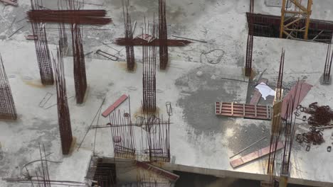 un sitio de construcción visto desde arriba