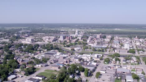 experience the grandeur of the missouri state capitol and the flowing missouri river with dynamic drone shots.