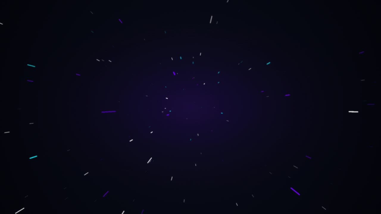 Abstract Motion Background With Glowing Particles Moving Through Space