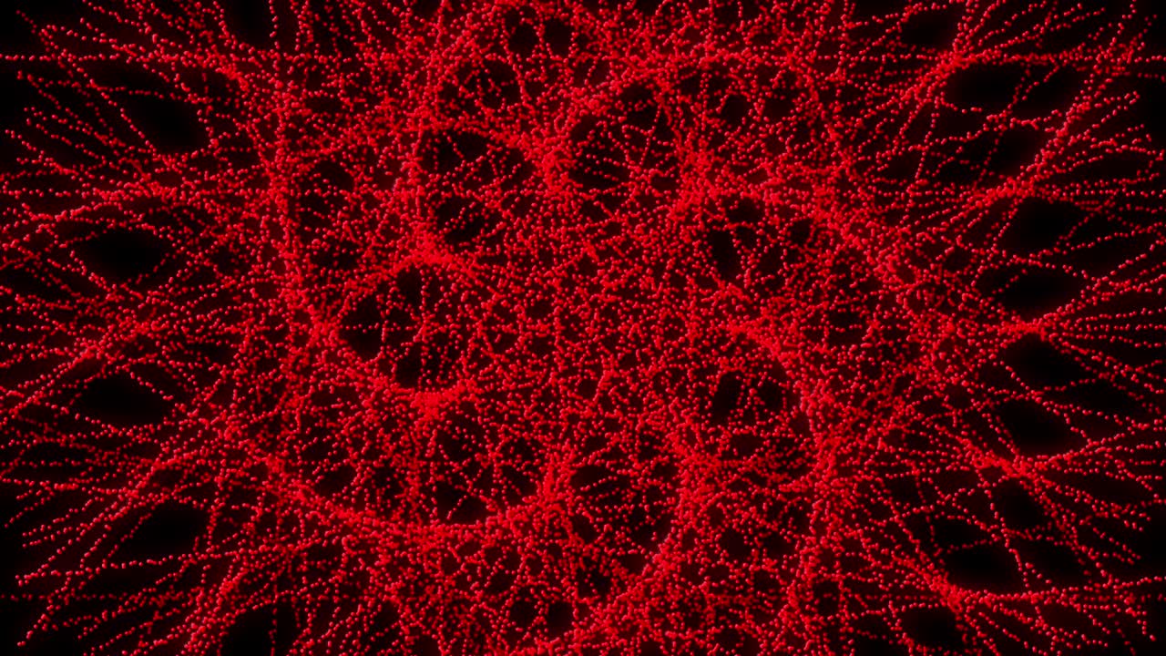 patrón de forma de punto rojo animación gráficos de movimiento