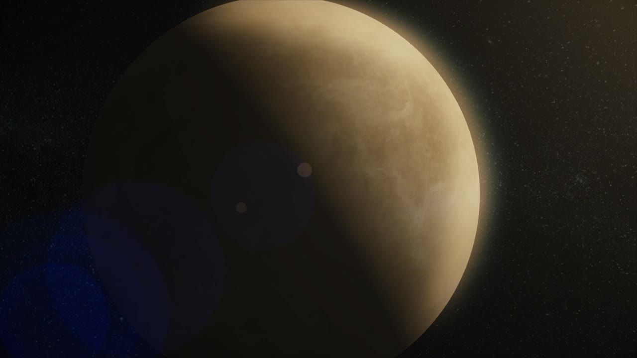 un primer plano del planeta venus